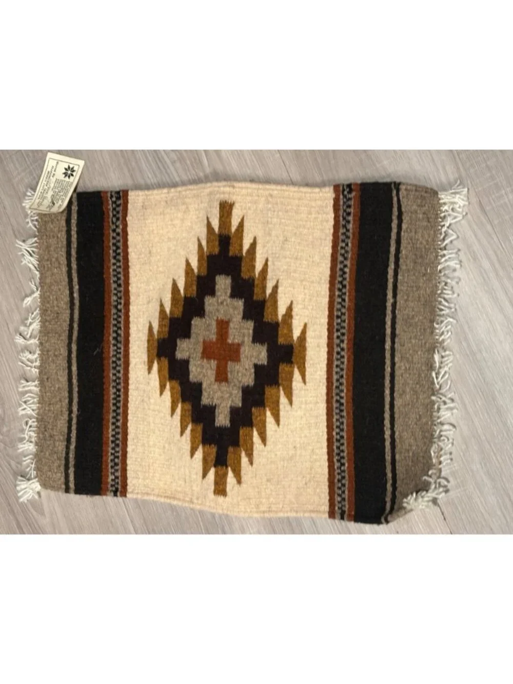 Set of 2 Handwoven Zapotec Wool Wall Hangings – Oaxaca Mexico – Southwestern
